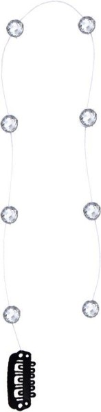 Stasssteine an Nylonband, kristall