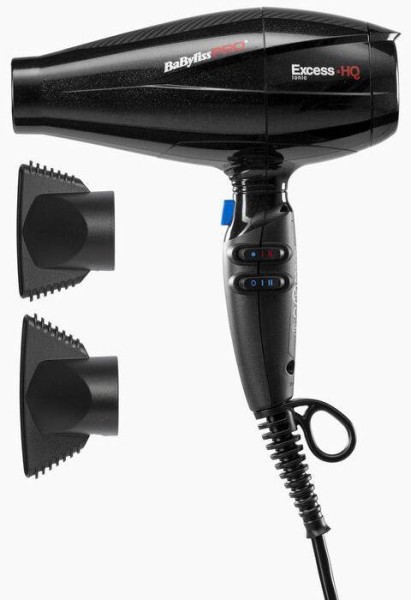 Babyliss PRO Fön Excess-HQ 2600W Black Shim.
