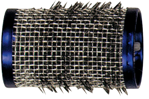 Borstenwickler Ari lang 40mm blau