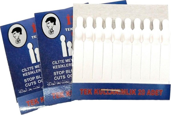 Styptic Matches Blue Blutstiller 24x20St