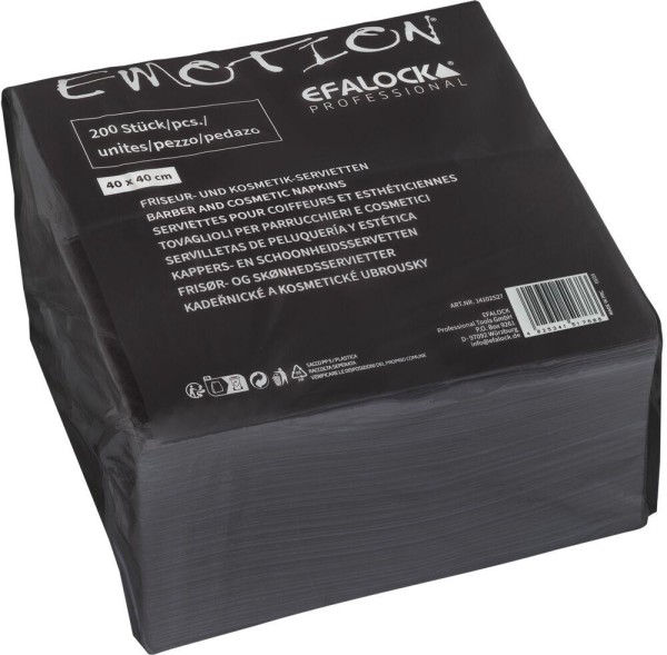 Saugservietten 40x40cm schwarz