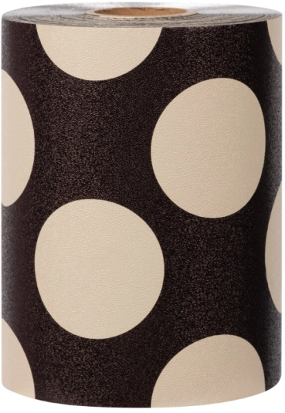 Framar Alufolie Embossed Roll Big Brown Dots 97m