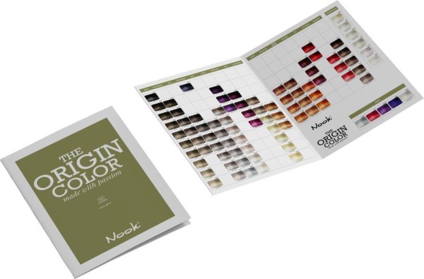 Nook Origin Color Farbkarte gedruckt
