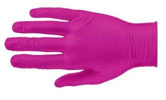 Handschuhe Nitril pink puderfrei