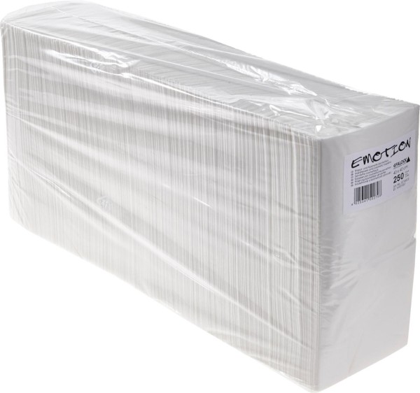 Emotion Servietten 40x40cm 250 Stk weiß