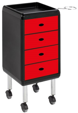 Re Trolley Red Drawers