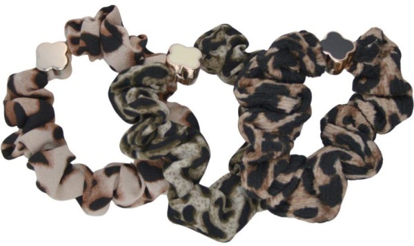 Scrunchi animal print mit Blüte