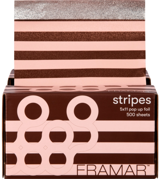 Framar Pop Up Foil Pink Chocolate Stripes 500Bl.