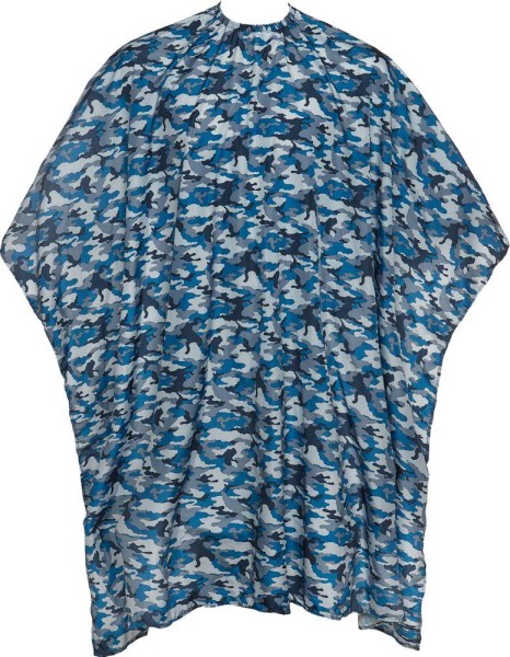 Efa Camou Haarschneideumhang blau
