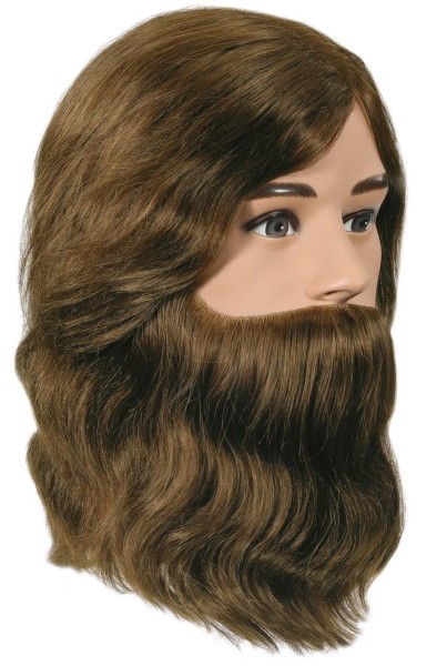 Übungskopf Bergmann Boy mit Bart hellbraun