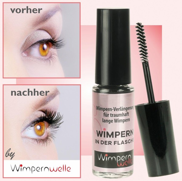 Wimpernwelle Wimpern in der Flasche