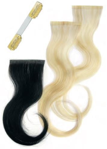 Haarsträhnen Tape Extensions 40cm - dunkel