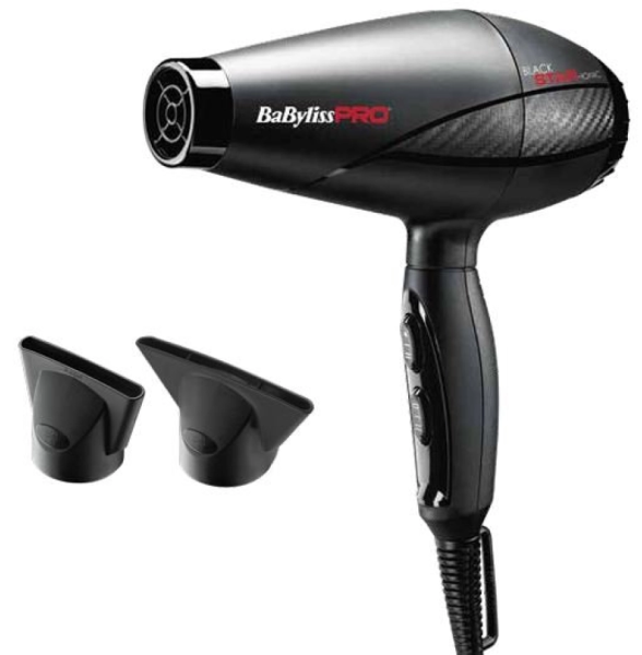 Babyliss Pro Dryer Black Star Ionic