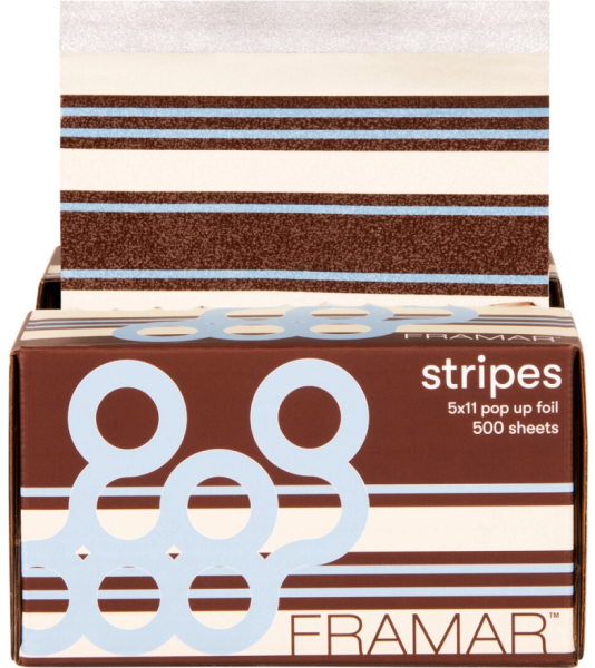 Framar Pop Up Foil Blue Chocolate Stripes 500Bl.