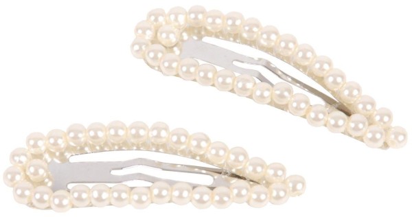 Click-Clack Perle Metall silber elfenbein