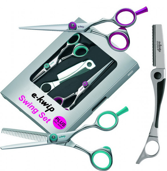 e-kwip Set Swing Plus LINKS Schere 5.5+Eff.+Razor