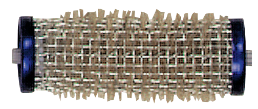 Borstenwickler Ari lang 21mm blau