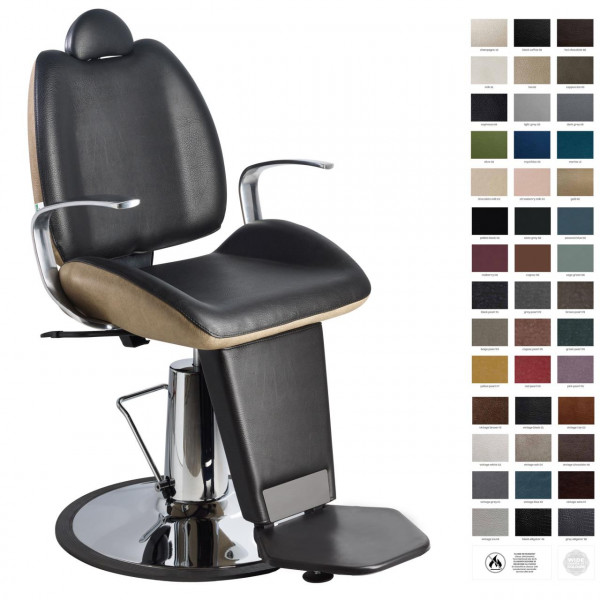 Figaro Barber Chair Aluminium Armrests