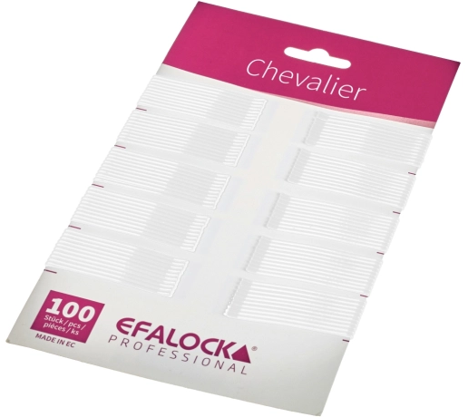 Klemmen 5cm glatt mit Tropfen weiß - Chevalier