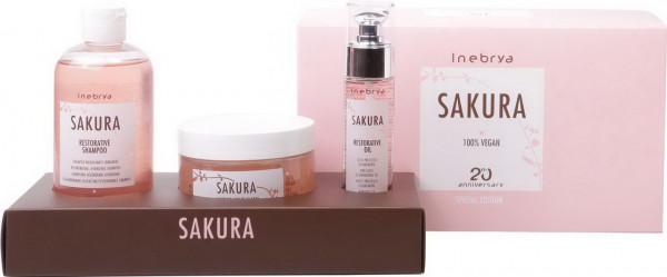 Inebrya Ice Sakura Set Shampoo+Maske+Öl